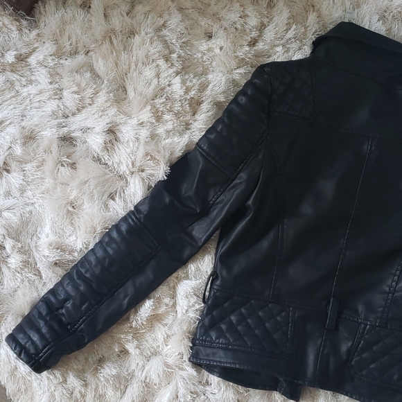 🖤 Minusey PU leather jacket motorcycle - Picture 2 of 3